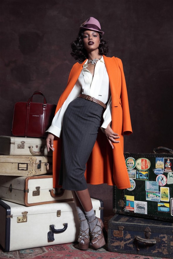 Jasmine Tookes - Pre Fall Collection - Dsquared2 - 2013